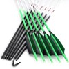 Linkboy Archery Carbon Arrows Hunting Practice Target Arrows Fluorescent with