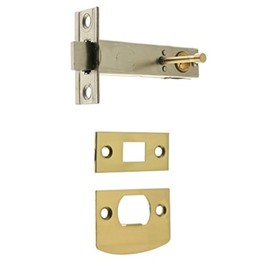IDHBA 21130V-3NL Premium Quality Solid Brass Privacy Tubular Latch, 2-3/4-Inch Backset, Polished Brass No Lacquer