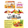 FUNERICA Play Food and Realistic Stainless-Steel Pots and Pans and