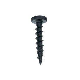 100 Pack Rok Hardware #10 x 1 Coarse Deep Thread Pan Head Screws Black Phosphate Wood MDF ROKS10X1PPCBP