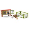 Schleich Farm World Rabbit Hutch 8-piece Educational Playset for Kids