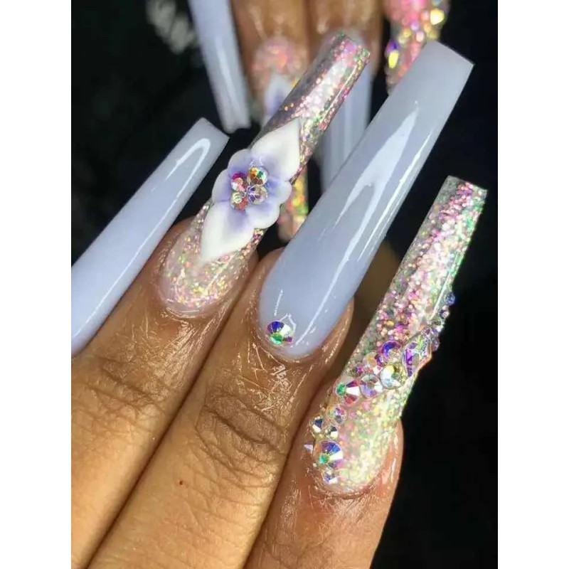 Tip Coffin Extra Largo Xxl 360 Piezas Uñas Acrilico