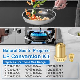 Range LP Conversion Kit Natural Gas To Propane Conversion Replacement for Frigidaire A22390101 316243720 316243721 316243723 4980407 AP7213138 with Instructions