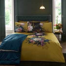 Appletree - Black Floral Velvet Cushion (55 x 55cm) - Soft Touch Velvet Cushion - Filling Included - Piped Edge - Flower Cushion in Velvet - Black Velvet Cushion with Flowers - Luxury Cushion