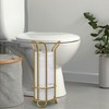 BROOKSTONE Toilet Paper Holder Stand, Modern and Minimal Free Standing