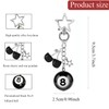 Shoyisenka 8 Ball Keychain, Cherry Keychain with Stars, Pool Ball