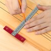 Woodworking T Square Ruler Aluminium Alloy Metal Woodworking Drawing Crafting