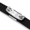 MiLTAT 21mm Quick Release Black FKM Rubber Watch Strap, Butterfly