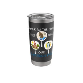 Church Fans Hand Held Christian Black Church Assorted Jesus Stainless Steel Insulated Tumbler