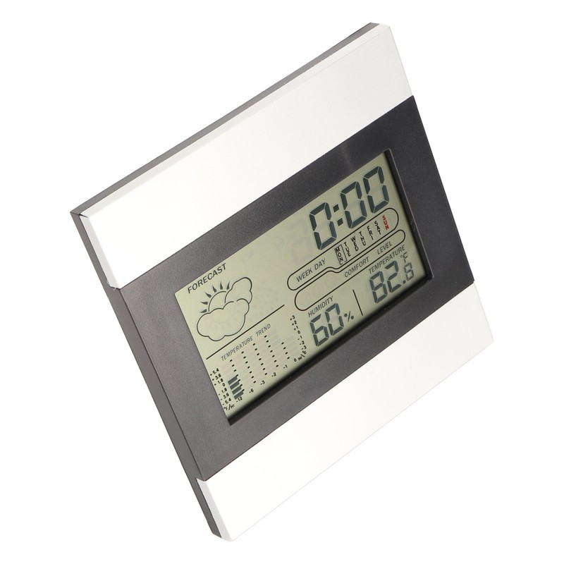 Digital Weather Clock Temperature and Humidity Display Aluminum Shell Digital
