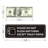 Do Not Flush Sign for Bathroom, Do Not Flush Anything