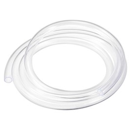 sourcing map PVC Hose Tube, 8mm(0.31") ID x 10mm(0.39") OD 1.5m/4.9ft Clear Vinyl Tubing, Plastic Flexible Water Pipe