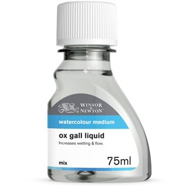 Winsor & Newton 2621766 Ox Gall for Degreasing Surfaces Before Painting with Gouache or Watercolour Paints - 75 ml Bottle