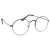 Retro Round Clear Lens Glasses Metal Frame
