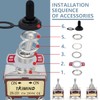 Innfeeltech 3 Pcs Toggle Switch, 20A,125V, 1321 DPDT, 6 Terminal,