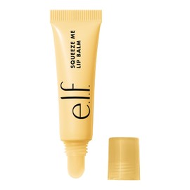 e.l.f. Bálsamo labial Squeeze Me, protetor labial hidratante para um tom de cor transparente, infundido com ácido hialurônico, vegano e sem crueldade, cobertura de baunilha