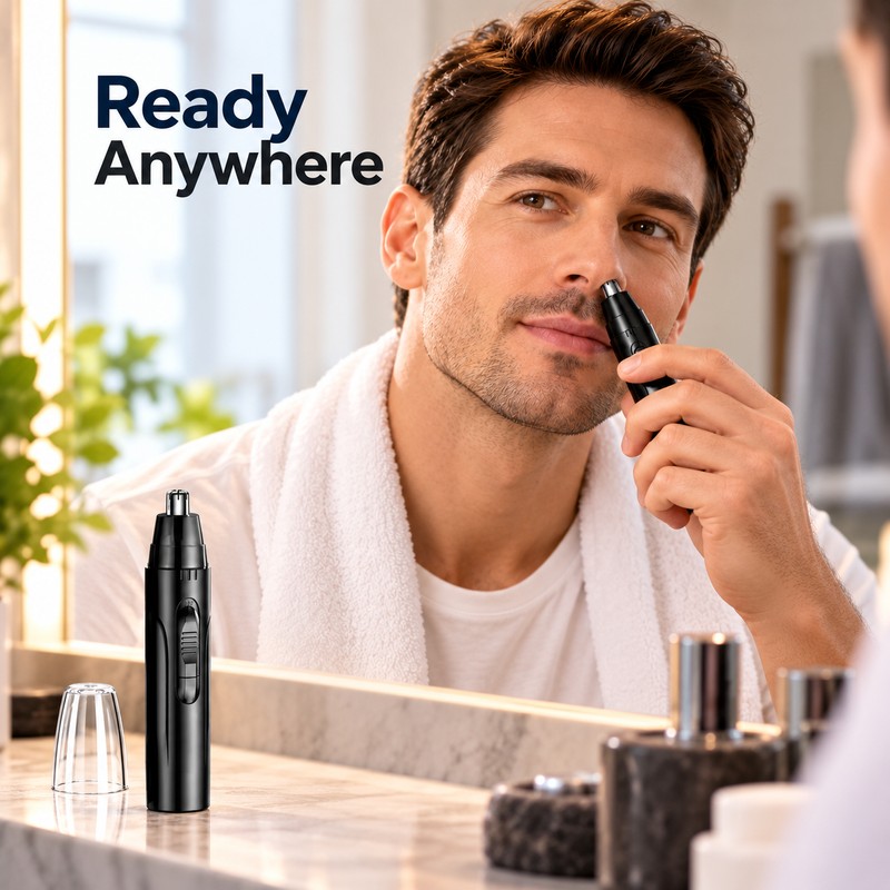 Electric Nose Hair Trimmer – Multifunctional Nose & Eyebrow Hair