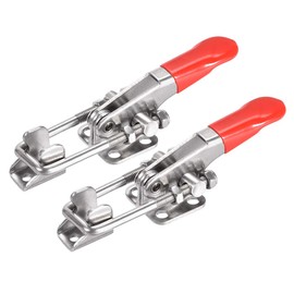 sourcing map 396lbs Adjustable Latch SUS304 Stainless Steel U Bolt Quick Release Toggle Clamp, 2 Pcs