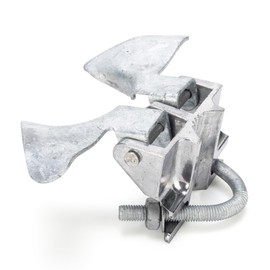 1-3/8" Gate Frames and 2-3/8" Gate Posts Chain Link Gate Latch, Heavy Duty Fence Gate Latch for Chain Link Fence, Galvanized Butterfly Latch with Padlock for Farm Fence, Metal Gates, 1 Pack