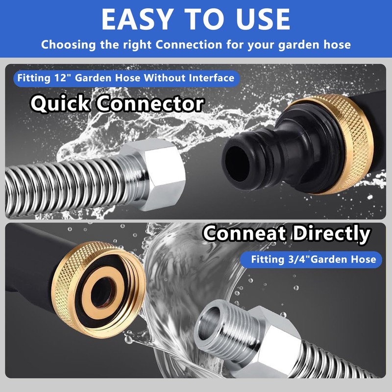 2026 Upgraded Jet Nozzle Power Washer for Garden Hose with