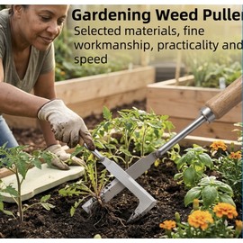 Gap Weeding Tool for Garden & Yard – 13.5-Inch L-Shaped Stainless Steel Hand Tool for Patios & Driveways