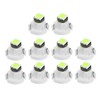 X AUTOHAUX 10 Pcs Green T3 3030 LED Interior Instrument