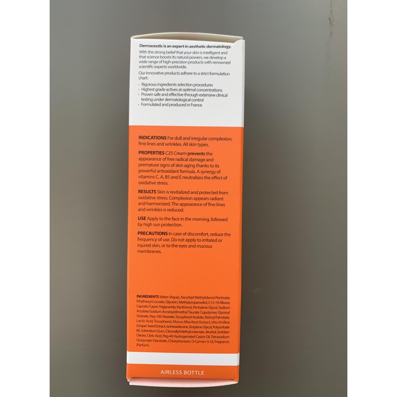 Dermaceutic C25 Cream Antioxidant Concentrate 1 Ounce 50 milliliter