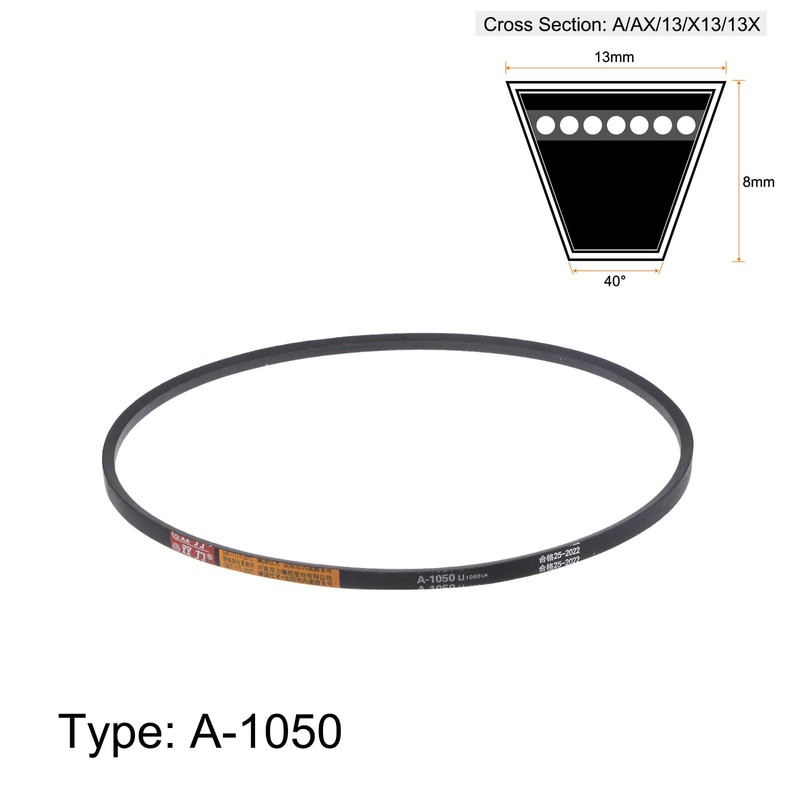sourcing map A-1050 V-Belt Drive Belt 1050 mm Inner Circumference