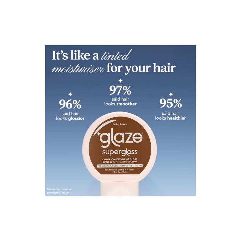 Glaze Super Gloss Color Conditioning Gloss – Teddy Brown for