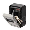 IDEALUX Key Box, Metal Grey Keylock Box Wall Mounted, Portable