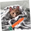 GANAZONO 4Pcs Cotton Rope Carrot Chew for Cats Durable Teeth
