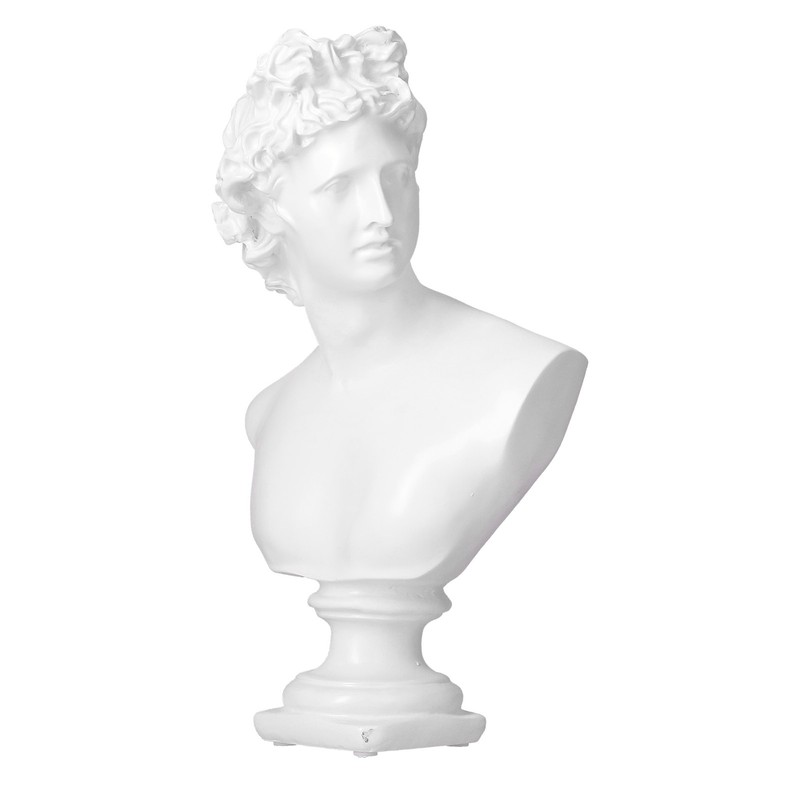 Nordic Style Character Figurine Bust Statue Craft Ornament for Desktop