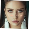 Baluue 6sheets Artistic Stickers for Women Temporary Face Glitter for