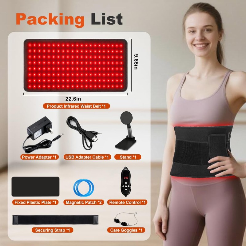Red Light Therapy for Body with Stent, 22.6''x9.6'' Red Light