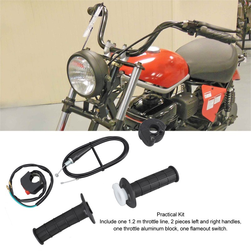 22mm Throttle Handle Throttle Accelerator Handle Grip for 50cc 90cc