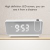 Projection Alarm Clock Time Date Temperature Display 180 Degree Wide