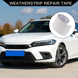 Hihaha Wetterstreifen-Planenreparaturband/Äußeres auslaufsicheres Zeltmarkisenband Reißfestes Band für LKW-Wohnmobil Auto/Strapazierfähiges PE 3,94"x26,25ft / 1 Stück Klar