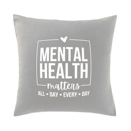 Hippowarehouse mental health matters all day every day Printed bedroom accessory cushion cover case 41x41cm