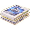 LELYFIT 2 Tier A4 Metal in Trays, Stackable Office Desk