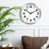 Roymnie Wall Clock Silent Non-Ticking Modern Clock Battery Operated 8