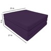 Danfuton Purple Trifold Foam Beds, Shikibuton, Foldable Ottoman Mat Sit