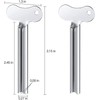 6pcs Toothpaste Squeezer Stainless Steel,Toothpaste Tube Squeezer Tool,Toothpaste Roller Tube