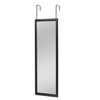 MIRUO Over The Door Wall Mirror, 43" x 18", Black,