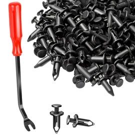 moveland 120 PCS 8mm UTV ATV Fender Clips Push Body Rivets Fasteners Clamps Compatible with RZR Kawasaki TRX Honda Suzuki and More - Include Plastic Fastener Removal Tool