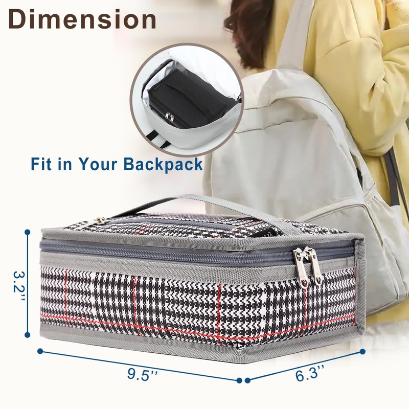 FlowFly Small Insulated Lunch box Portable Soft Bag Mini Cooler