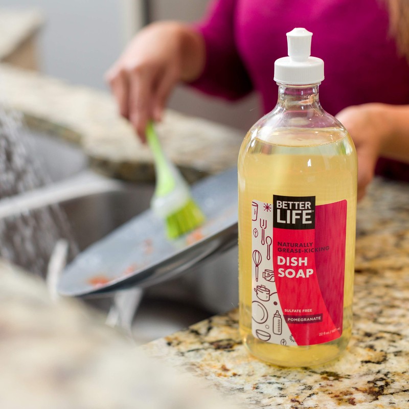 Better Life Sulfate Free Dish Soap, Tough On Grease &