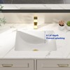 Dcolora Undermount Bathroom Sink Rectangle 18"x14" White Porcelain Ceramic Rectangular