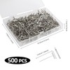 500 Pieces Wig Needles Set, 27 mm T Needles Stainless