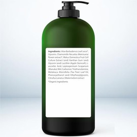 Gel de Aloe Vera - de Aloe 100% Puro Orgánico Infundido con Miel de Manuka, Células Madre, Aceite de Árbol de Té - Hidratante Natural Crudo para Rostr