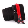 DURAGADGET Protective Shock-Absorbing Case (Black & Red) with Suede Lining